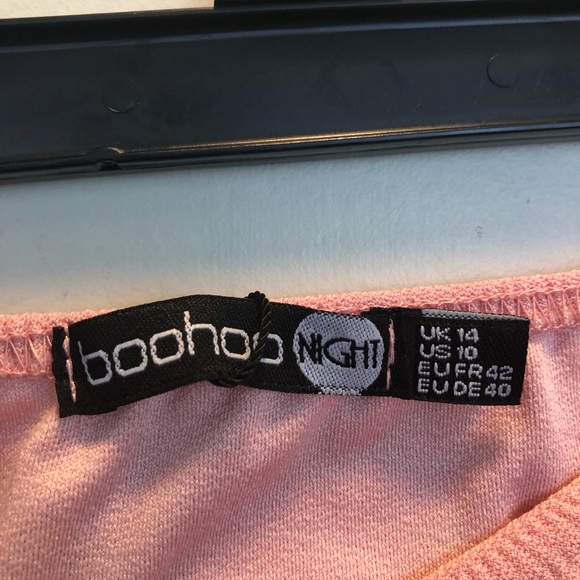 Boohoo | strapless pink dress size 10 - Picture 7 of 7